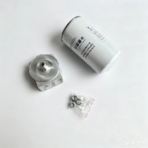 VG1246080086 Sinotruk Howo Fuel Filter AssemblyOil-water separator with hand oil pump - Imagen 3