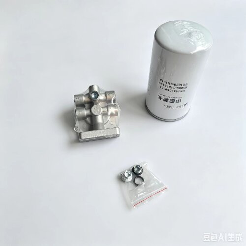 VG1246080086 Sinotruk Howo Fuel Filter AssemblyOil-water separator with hand oil pump - Imagen 5