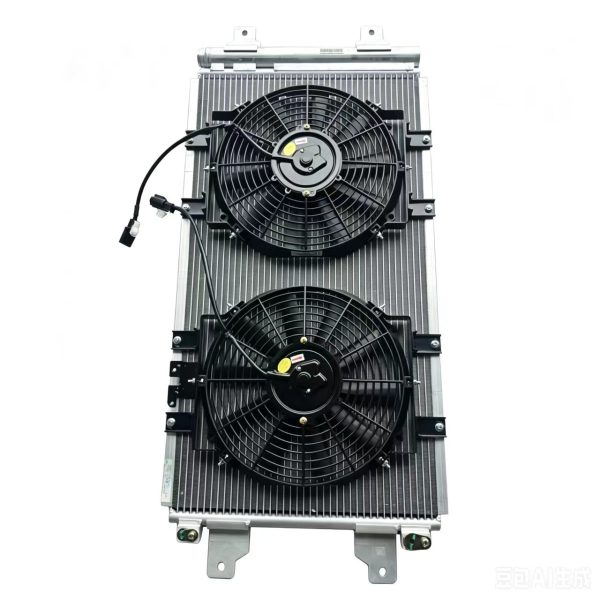 YZ167182100194 Howo NX ColdCondenser with fan, truck air conditioning cooling assembly